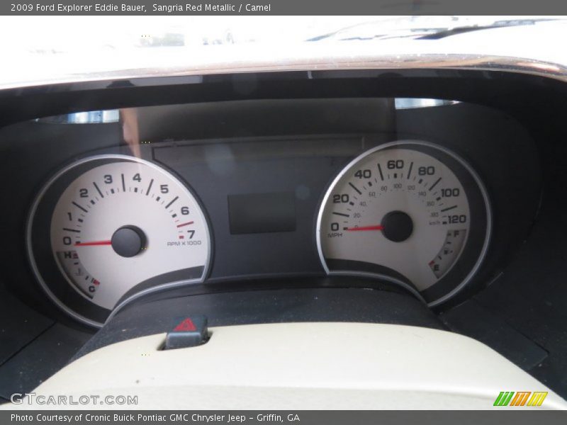Sangria Red Metallic / Camel 2009 Ford Explorer Eddie Bauer