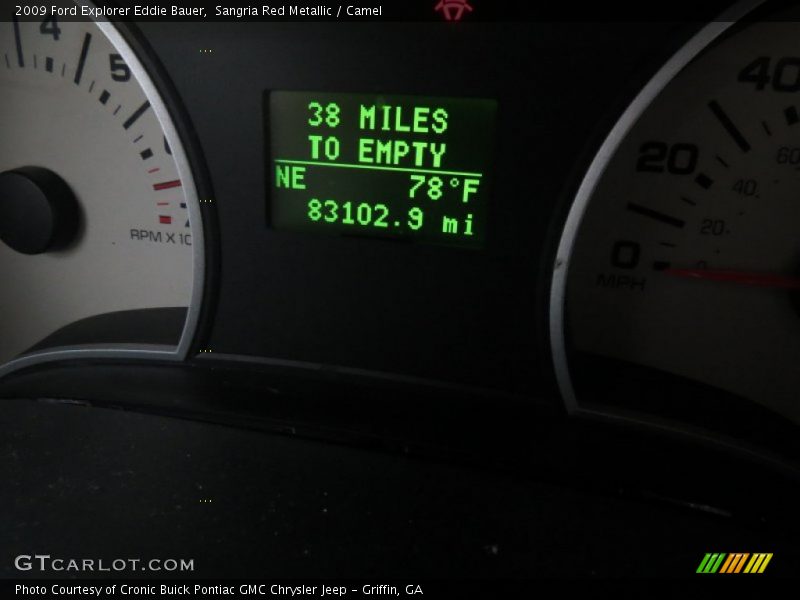 Sangria Red Metallic / Camel 2009 Ford Explorer Eddie Bauer
