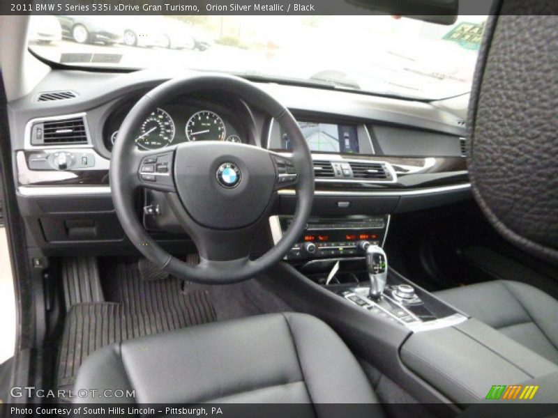 Orion Silver Metallic / Black 2011 BMW 5 Series 535i xDrive Gran Turismo