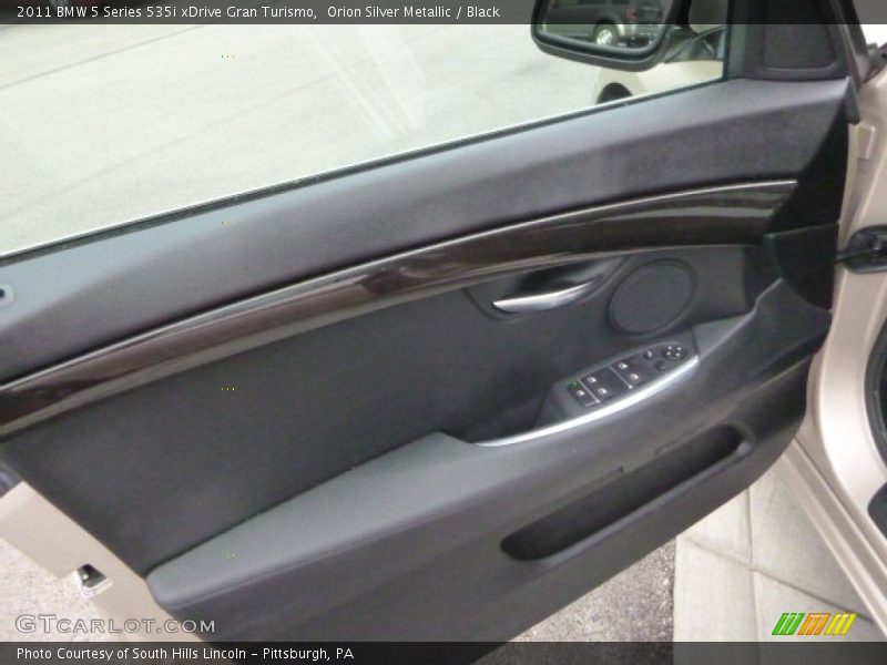 Orion Silver Metallic / Black 2011 BMW 5 Series 535i xDrive Gran Turismo