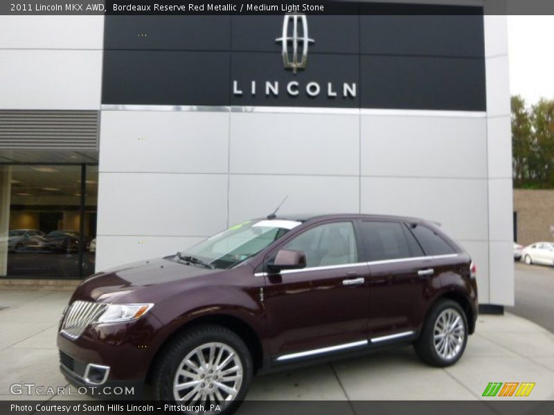 Bordeaux Reserve Red Metallic / Medium Light Stone 2011 Lincoln MKX AWD