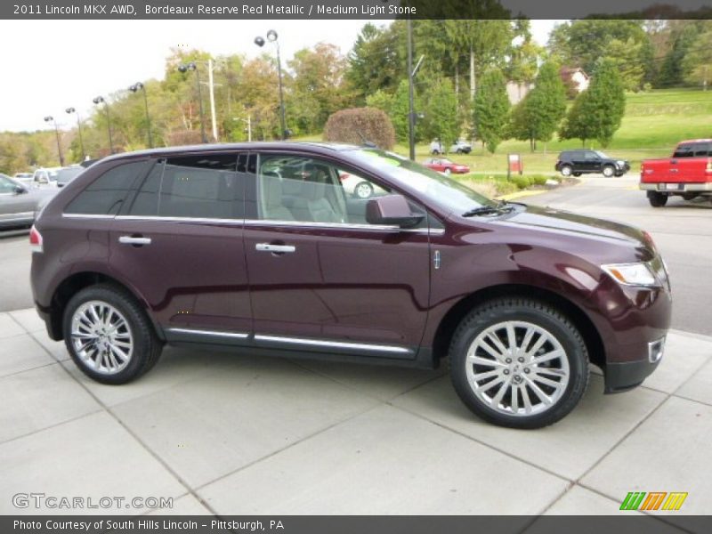 Bordeaux Reserve Red Metallic / Medium Light Stone 2011 Lincoln MKX AWD
