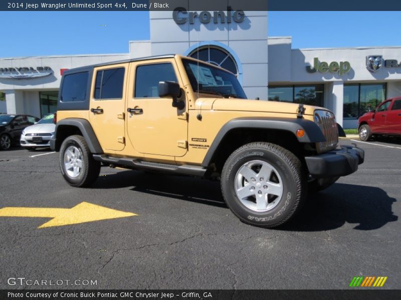 Dune / Black 2014 Jeep Wrangler Unlimited Sport 4x4