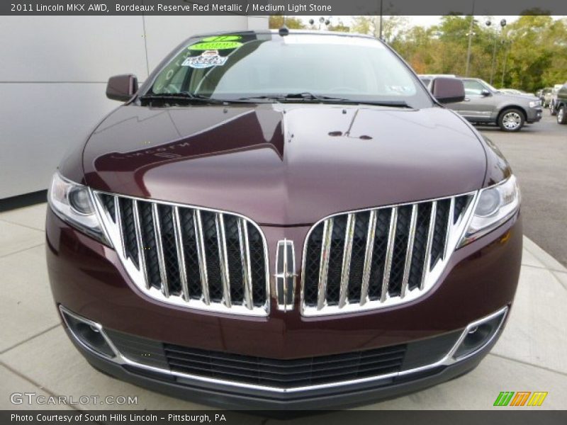 Bordeaux Reserve Red Metallic / Medium Light Stone 2011 Lincoln MKX AWD