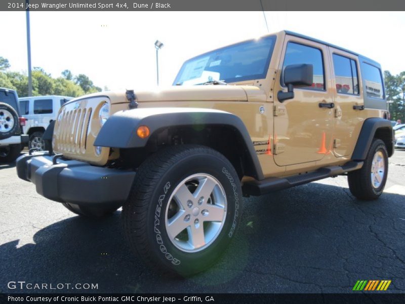 Dune / Black 2014 Jeep Wrangler Unlimited Sport 4x4