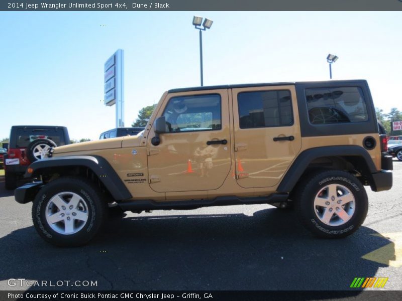Dune / Black 2014 Jeep Wrangler Unlimited Sport 4x4