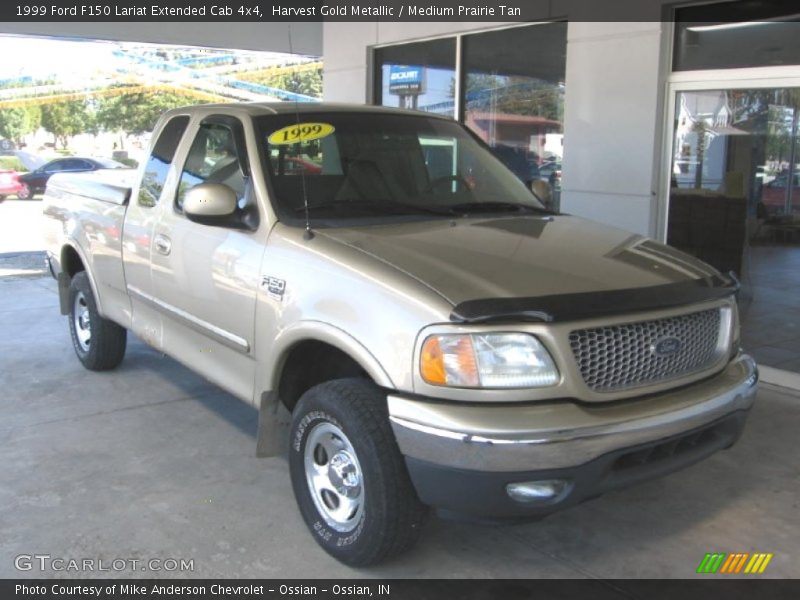 Harvest Gold Metallic / Medium Prairie Tan 1999 Ford F150 Lariat Extended Cab 4x4