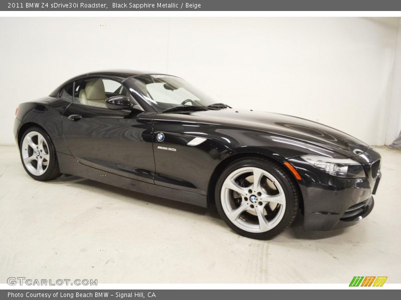 Black Sapphire Metallic / Beige 2011 BMW Z4 sDrive30i Roadster