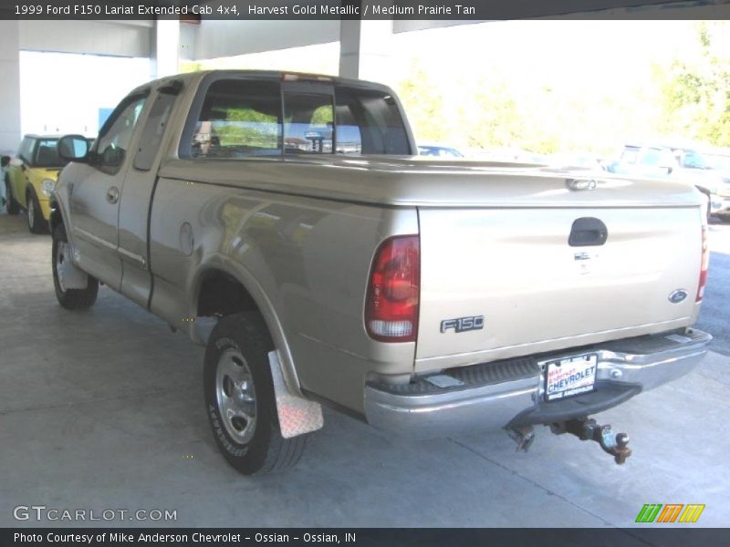 Harvest Gold Metallic / Medium Prairie Tan 1999 Ford F150 Lariat Extended Cab 4x4