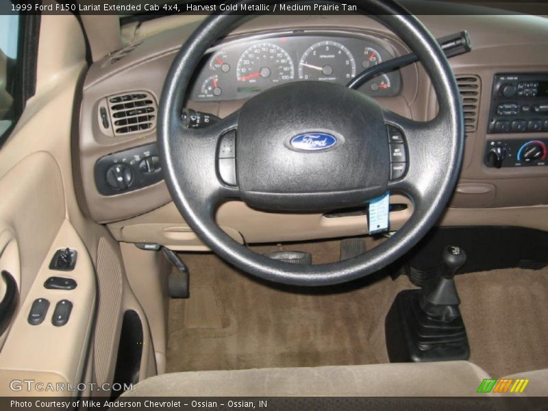 Harvest Gold Metallic / Medium Prairie Tan 1999 Ford F150 Lariat Extended Cab 4x4