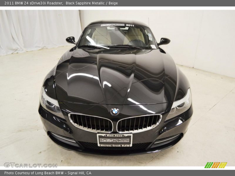Black Sapphire Metallic / Beige 2011 BMW Z4 sDrive30i Roadster