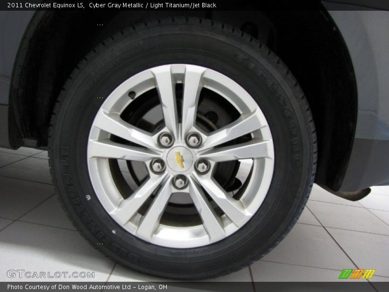 Cyber Gray Metallic / Light Titanium/Jet Black 2011 Chevrolet Equinox LS