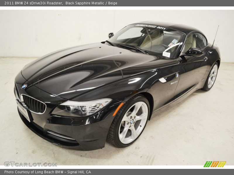 Black Sapphire Metallic / Beige 2011 BMW Z4 sDrive30i Roadster