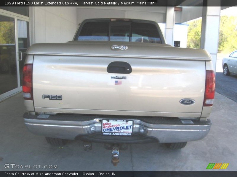 Harvest Gold Metallic / Medium Prairie Tan 1999 Ford F150 Lariat Extended Cab 4x4