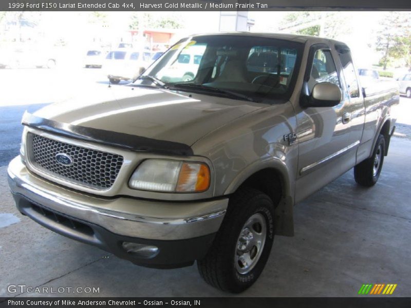 Harvest Gold Metallic / Medium Prairie Tan 1999 Ford F150 Lariat Extended Cab 4x4