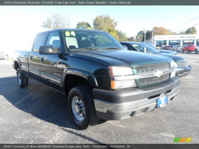 Dark Green Metallic / Dark Charcoal 2004 Chevrolet Silverado 2500HD Crew Cab 4x4