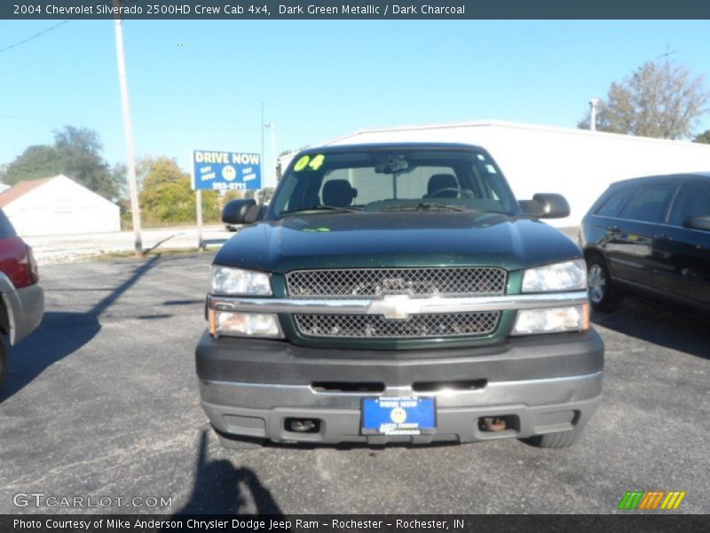 Dark Green Metallic / Dark Charcoal 2004 Chevrolet Silverado 2500HD Crew Cab 4x4