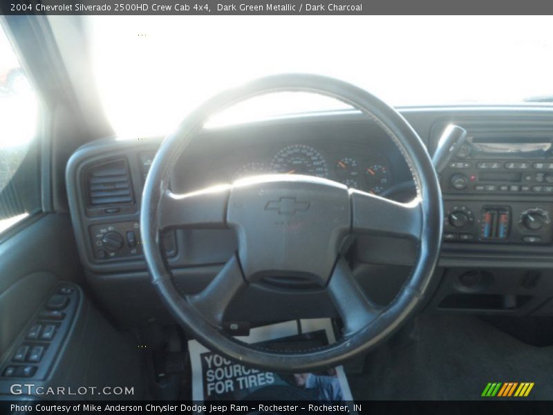 Dark Green Metallic / Dark Charcoal 2004 Chevrolet Silverado 2500HD Crew Cab 4x4