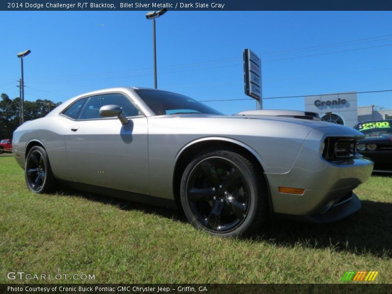 Billet Silver Metallic / Dark Slate Gray 2014 Dodge Challenger R/T Blacktop