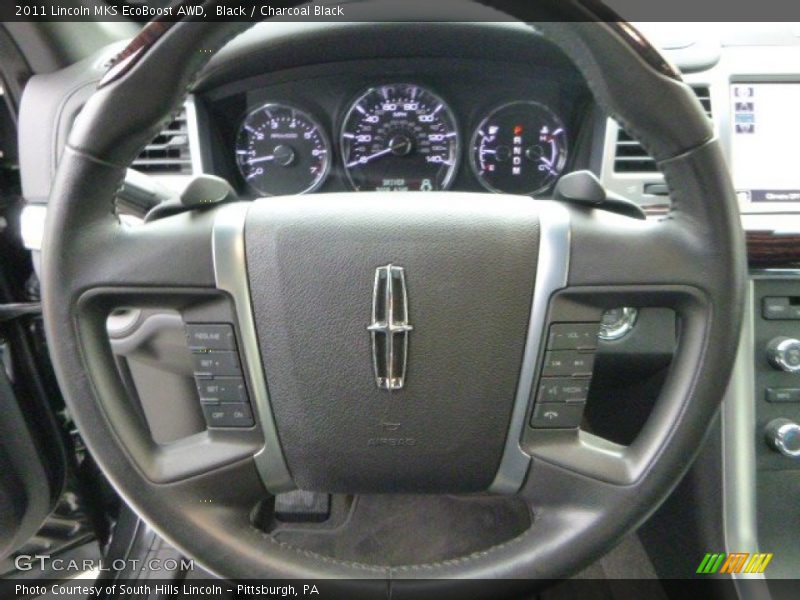 Black / Charcoal Black 2011 Lincoln MKS EcoBoost AWD