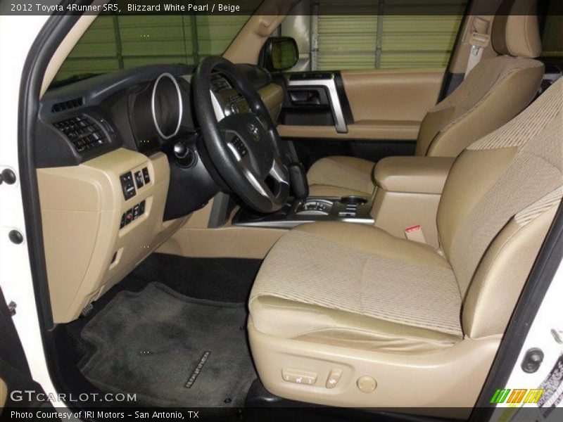 Blizzard White Pearl / Beige 2012 Toyota 4Runner SR5