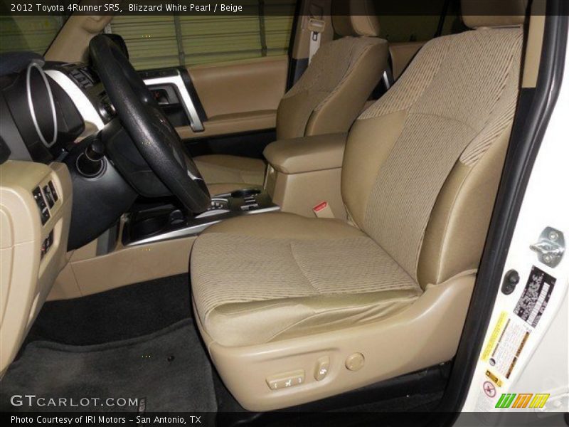 Blizzard White Pearl / Beige 2012 Toyota 4Runner SR5