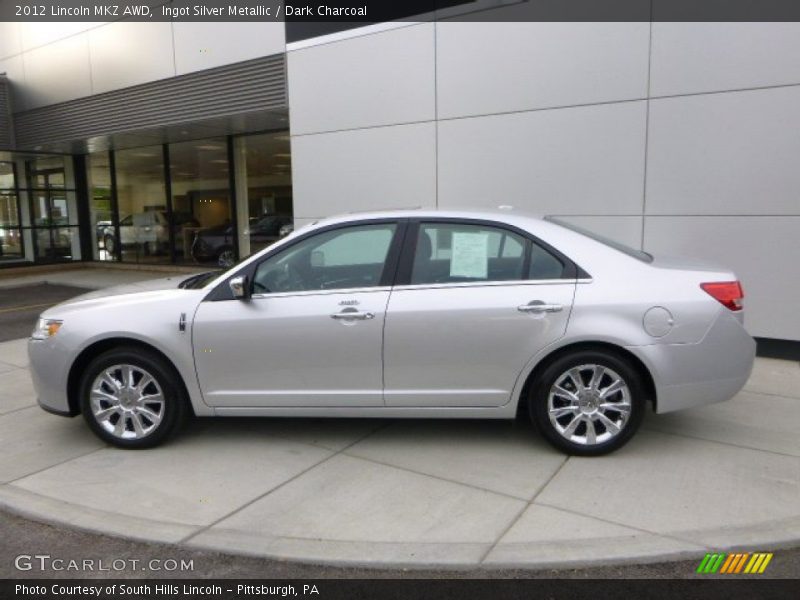 Ingot Silver Metallic / Dark Charcoal 2012 Lincoln MKZ AWD