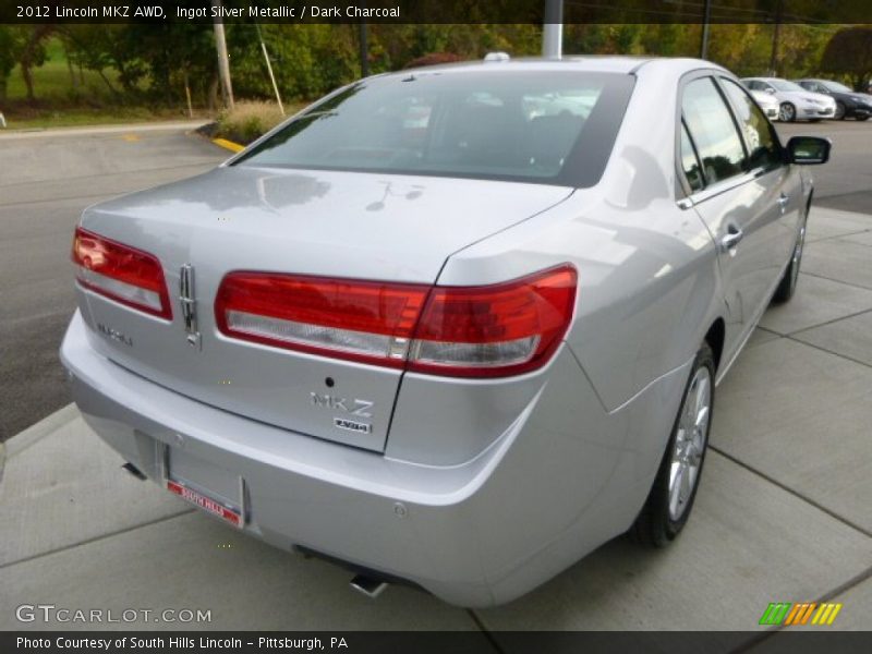 Ingot Silver Metallic / Dark Charcoal 2012 Lincoln MKZ AWD