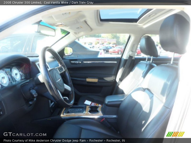 Cool Vanilla White / Dark Slate Gray 2008 Chrysler 300 Limited