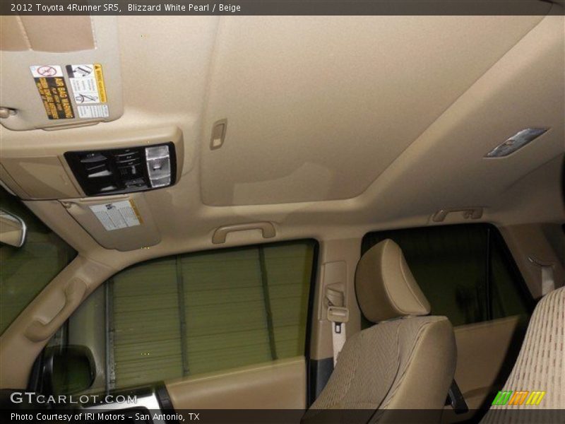 Blizzard White Pearl / Beige 2012 Toyota 4Runner SR5