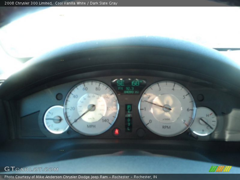 Cool Vanilla White / Dark Slate Gray 2008 Chrysler 300 Limited