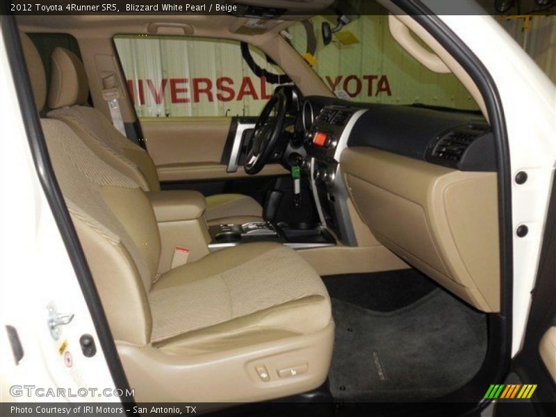 Blizzard White Pearl / Beige 2012 Toyota 4Runner SR5