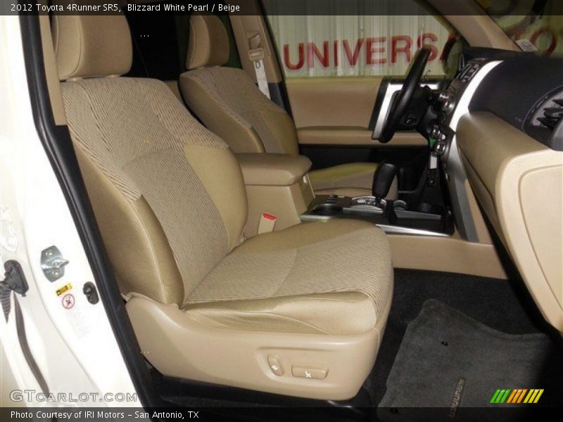 Blizzard White Pearl / Beige 2012 Toyota 4Runner SR5