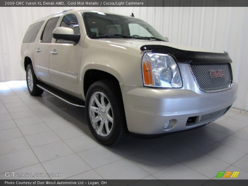 Gold Mist Metallic / Cocoa/Light Cashmere 2009 GMC Yukon XL Denali AWD