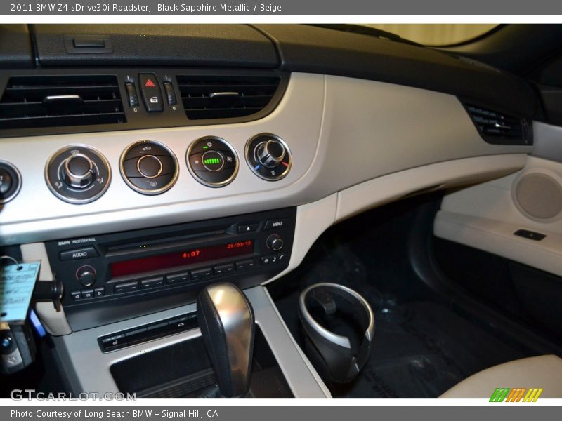 Black Sapphire Metallic / Beige 2011 BMW Z4 sDrive30i Roadster