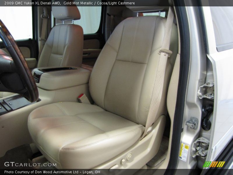 Gold Mist Metallic / Cocoa/Light Cashmere 2009 GMC Yukon XL Denali AWD