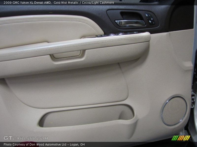 Gold Mist Metallic / Cocoa/Light Cashmere 2009 GMC Yukon XL Denali AWD