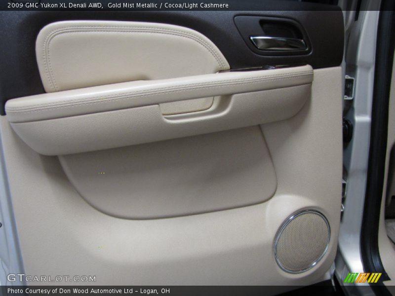 Gold Mist Metallic / Cocoa/Light Cashmere 2009 GMC Yukon XL Denali AWD