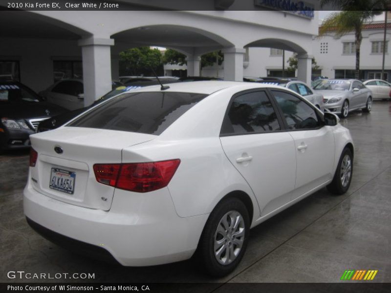 Clear White / Stone 2010 Kia Forte EX