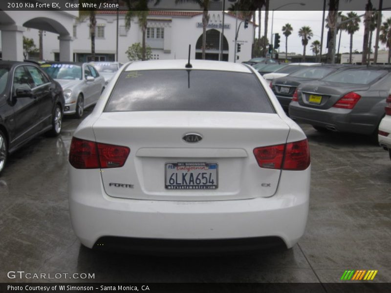 Clear White / Stone 2010 Kia Forte EX