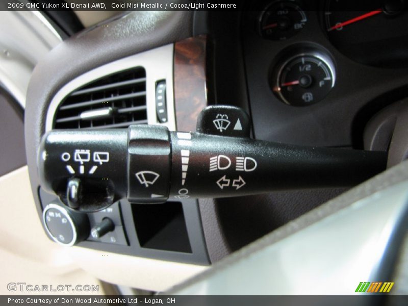 Gold Mist Metallic / Cocoa/Light Cashmere 2009 GMC Yukon XL Denali AWD