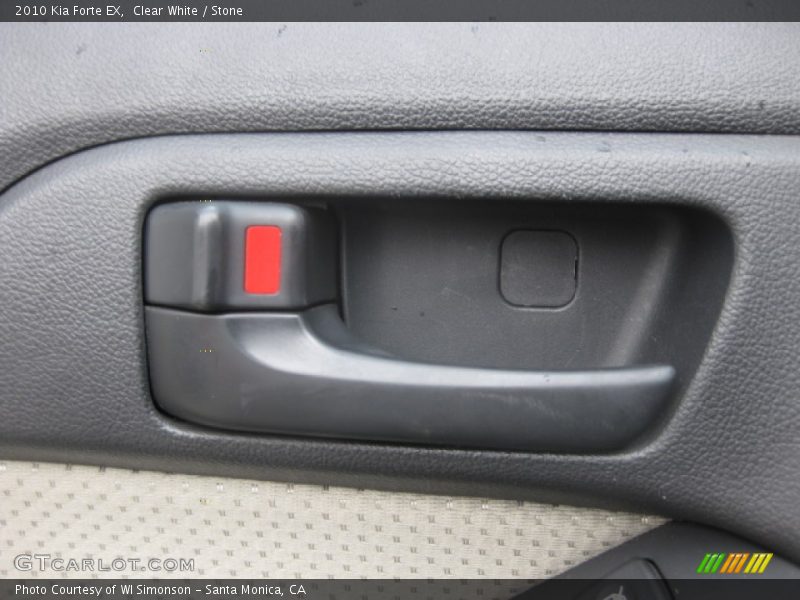 Clear White / Stone 2010 Kia Forte EX