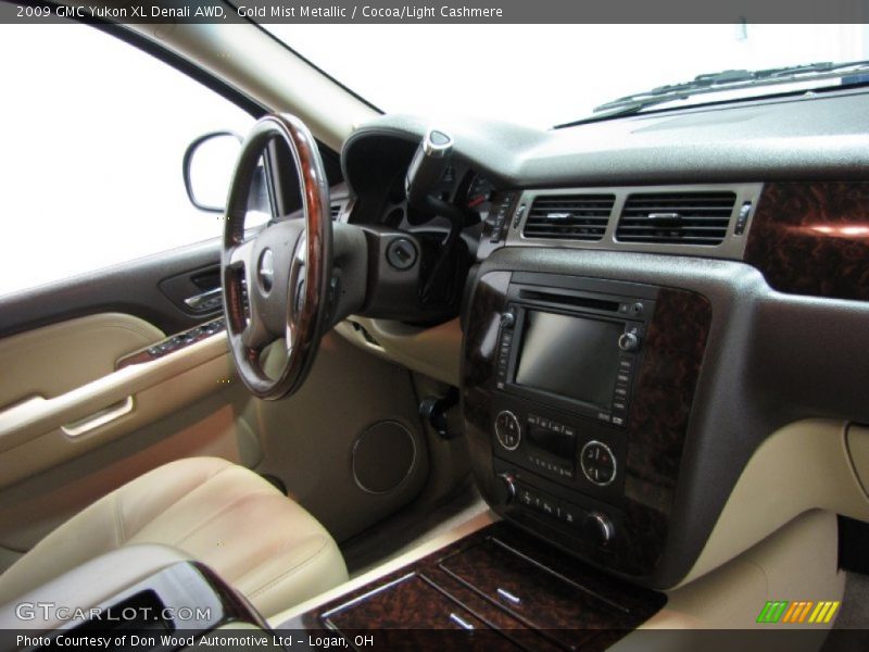 Gold Mist Metallic / Cocoa/Light Cashmere 2009 GMC Yukon XL Denali AWD