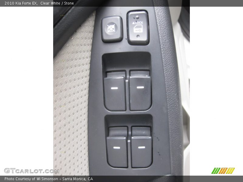 Clear White / Stone 2010 Kia Forte EX