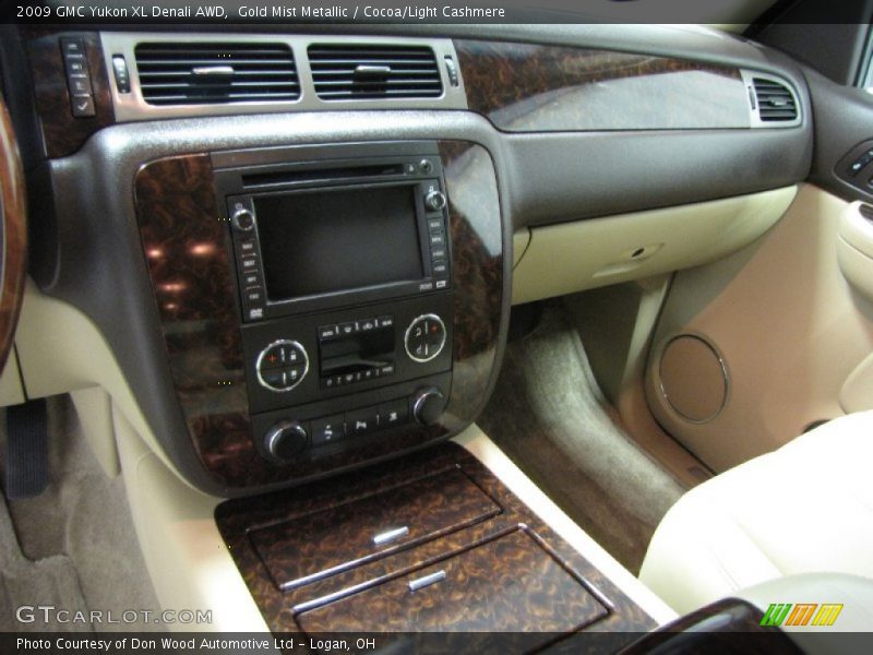 Gold Mist Metallic / Cocoa/Light Cashmere 2009 GMC Yukon XL Denali AWD