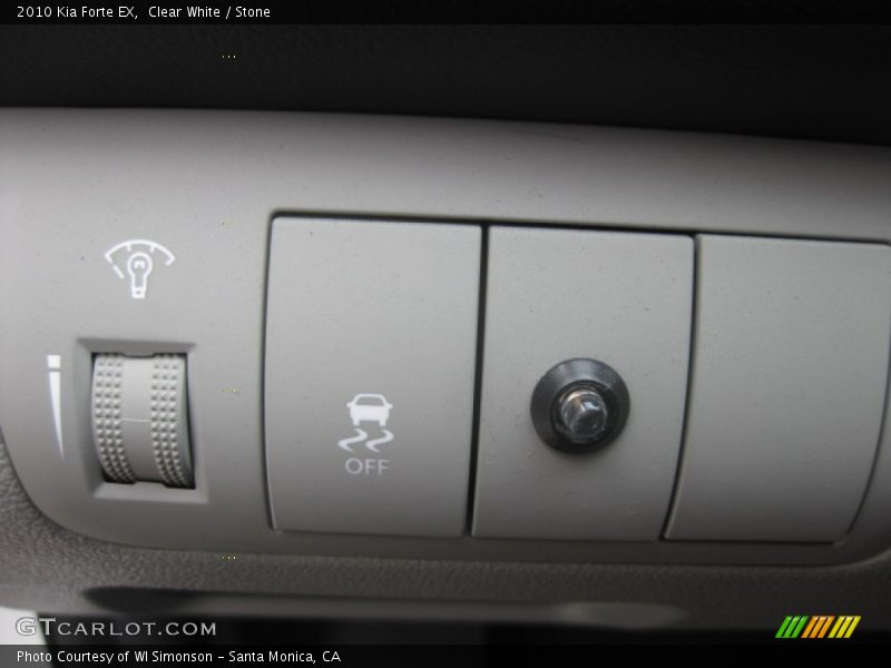 Clear White / Stone 2010 Kia Forte EX
