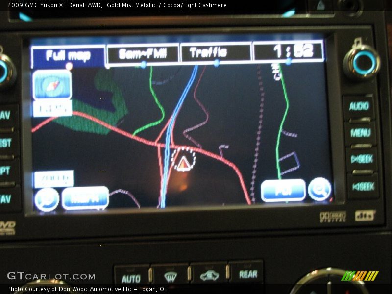 Gold Mist Metallic / Cocoa/Light Cashmere 2009 GMC Yukon XL Denali AWD