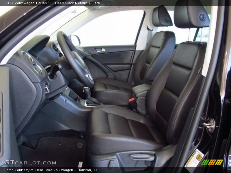 Deep Black Metallic / Black 2014 Volkswagen Tiguan SE