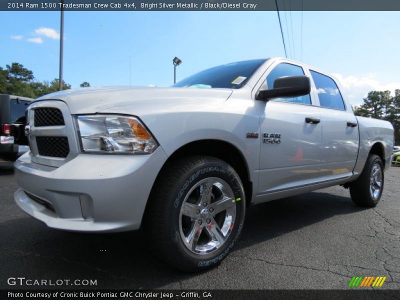 Bright Silver Metallic / Black/Diesel Gray 2014 Ram 1500 Tradesman Crew Cab 4x4