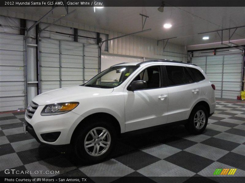 Glacier White / Gray 2012 Hyundai Santa Fe GLS AWD